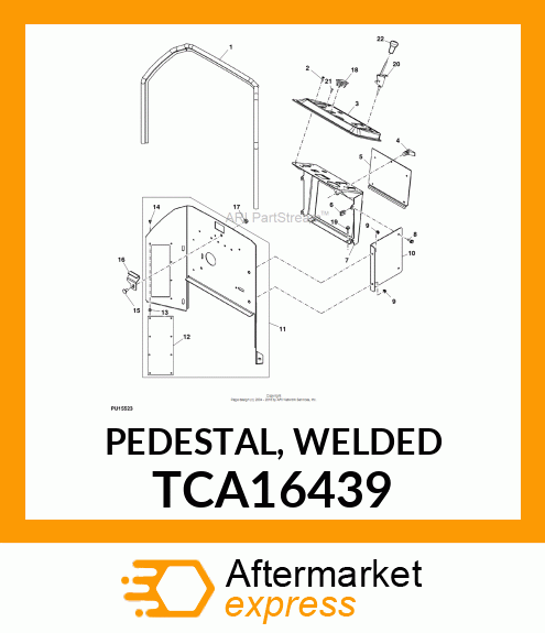 PEDESTAL, WELDED TCA16439