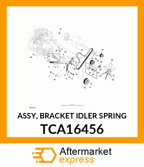 ASSY, BRACKET IDLER SPRING TCA16456