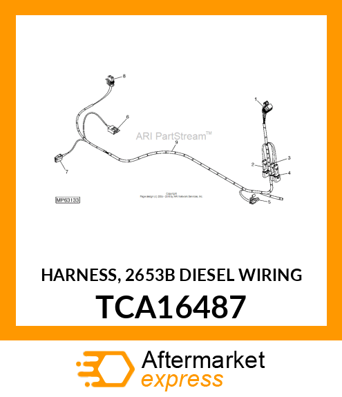 HARNESS, 2653B DIESEL WIRING TCA16487