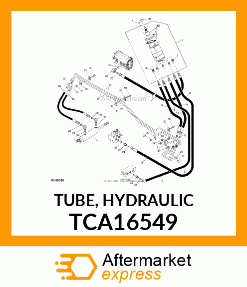 TUBE, HYDRAULIC TCA16549