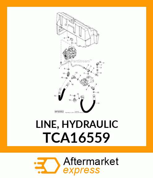 LINE, HYDRAULIC TCA16559