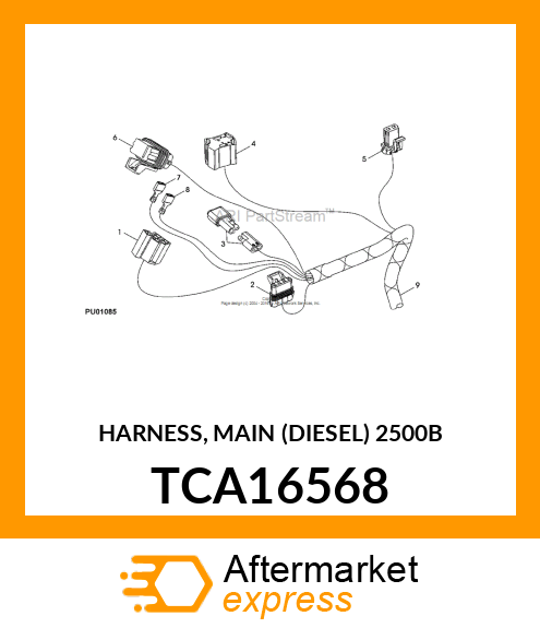 HARNESS, MAIN (DIESEL) 2500B TCA16568