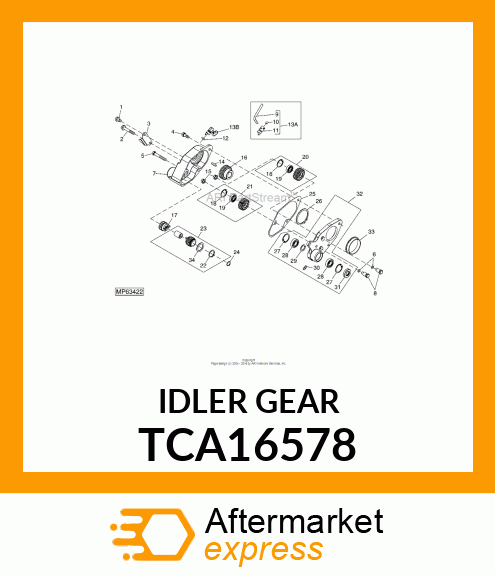 IDLER GEAR TCA16578