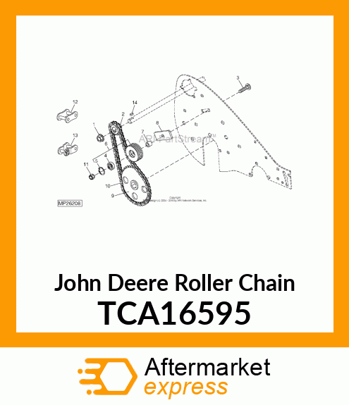 CHAIN, ROLLER (NO. 35, DRUM) TCA16595