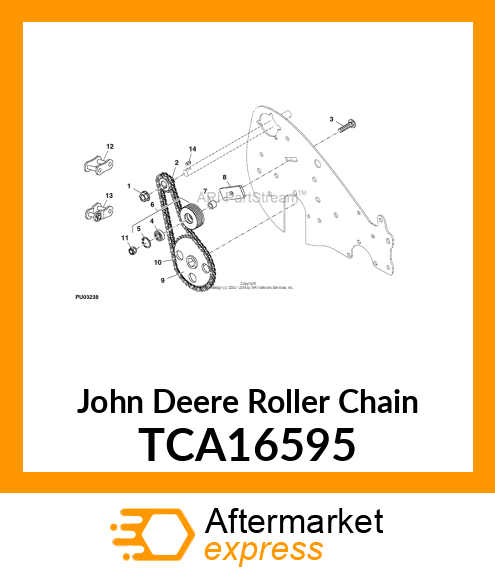 CHAIN, ROLLER (NO. 35, DRUM) TCA16595