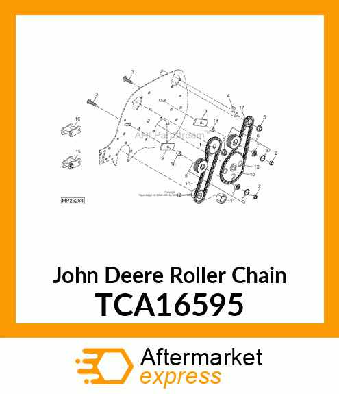 CHAIN, ROLLER (NO. 35, DRUM) TCA16595