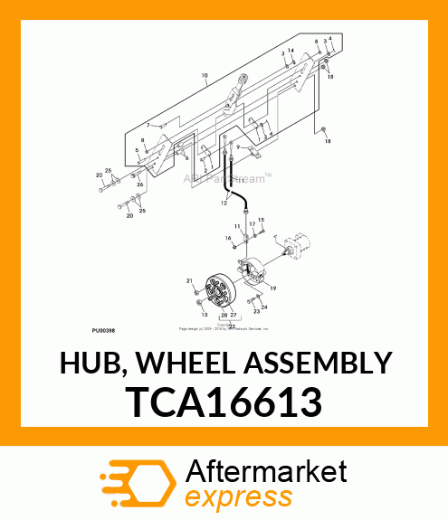 HUB, WHEEL ASSEMBLY TCA16613