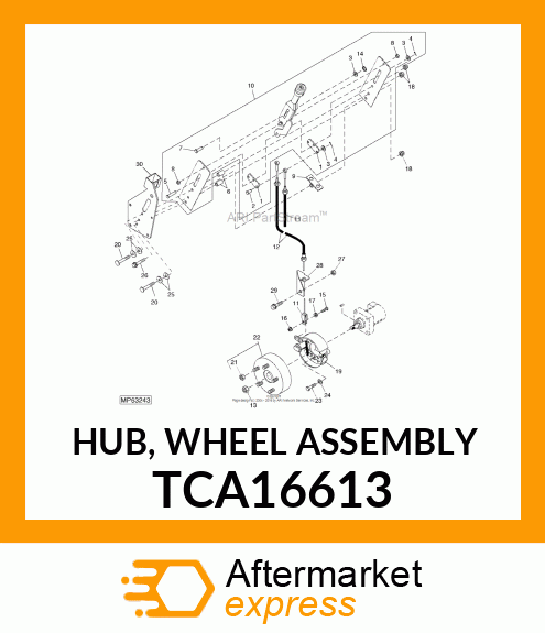 HUB, WHEEL ASSEMBLY TCA16613