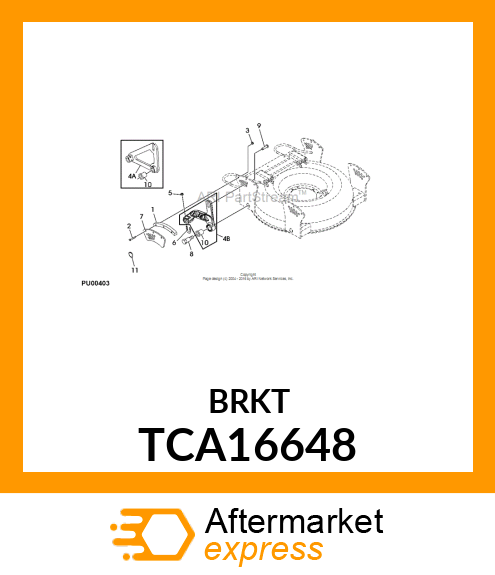 ARM, HOC, REAR, RIGHT, W/BUSHING TCA16648