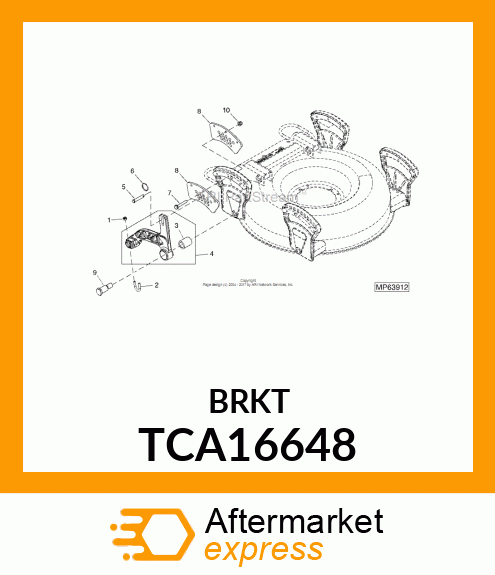 ARM, HOC, REAR, RIGHT, W/BUSHING TCA16648