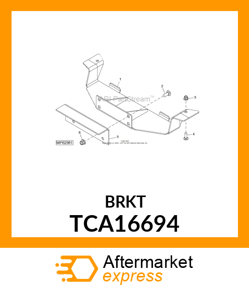 BRACKET, SUPPORT TCA16694