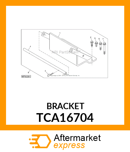 BRACKET, WELDMENT TCA16704