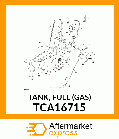 TANK, FUEL (GAS) TCA16715