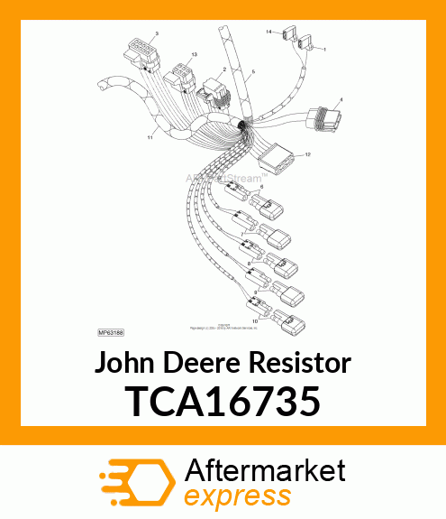 RESISTOR, MOLDED BODY SINGLE TCA16735