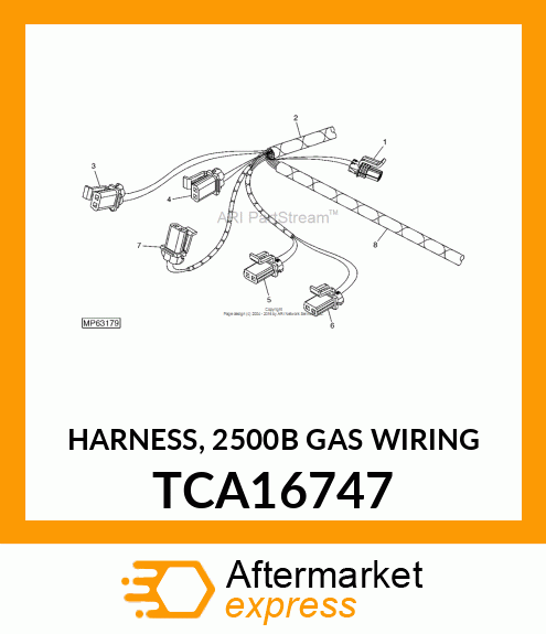 HARNESS, 2500B GAS WIRING TCA16747