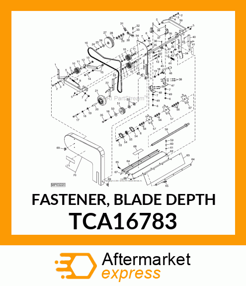 FASTENER, BLADE DEPTH TCA16783