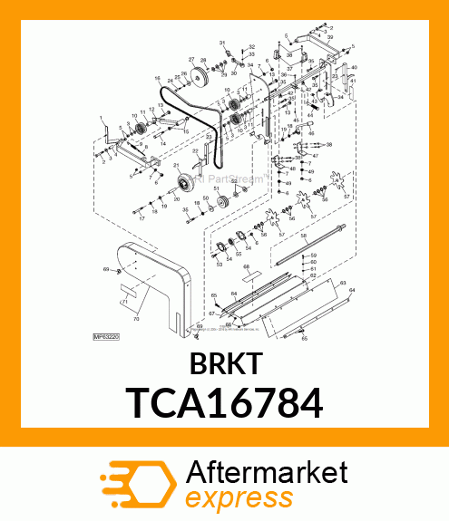 BRACKET, TRAILER LIFT TCA16784