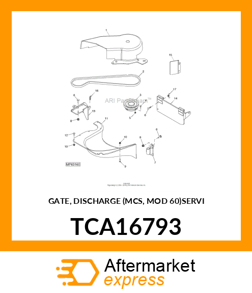 GATE, DISCHARGE (MCS, MOD 60)SERVI TCA16793