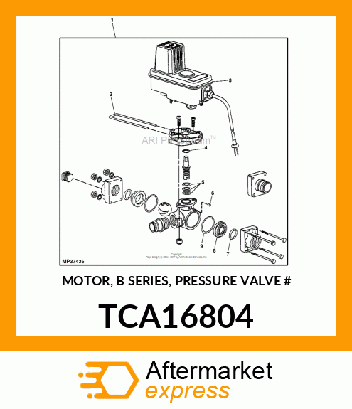 MOTOR, B SERIES, PRESSURE VALVE # TCA16804