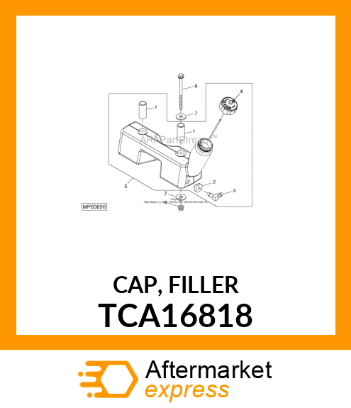 CAP, FILLER TCA16818