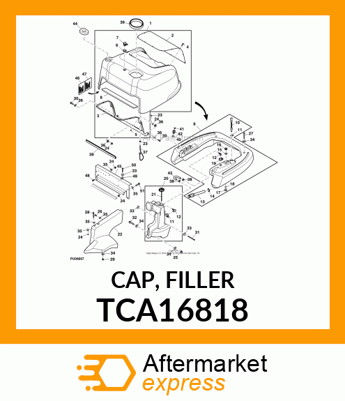 CAP, FILLER TCA16818