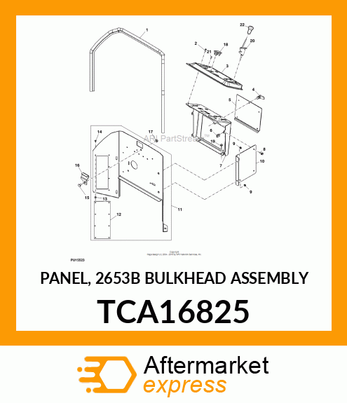 PANEL, 2653B BULKHEAD ASSEMBLY TCA16825