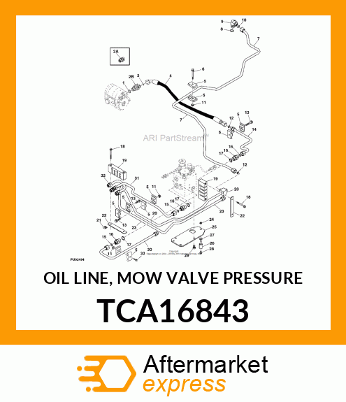 OIL LINE, MOW VALVE PRESSURE TCA16843