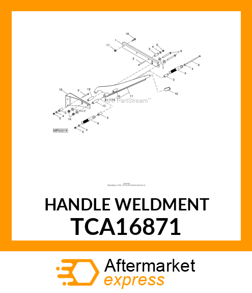 HANDLE WELDMENT TCA16871