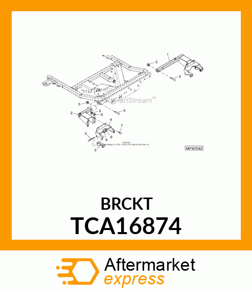 BRACKET, WELDED YOKE STOP, RH TCA16874