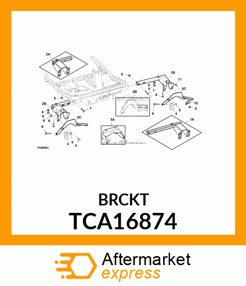 BRACKET, WELDED YOKE STOP, RH TCA16874