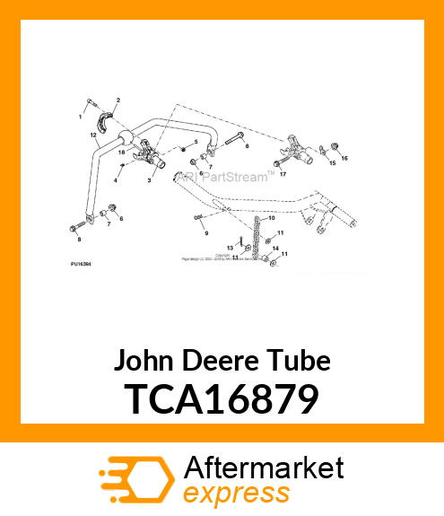 TUBE, LIFT YOKE W/BALL TCA16879