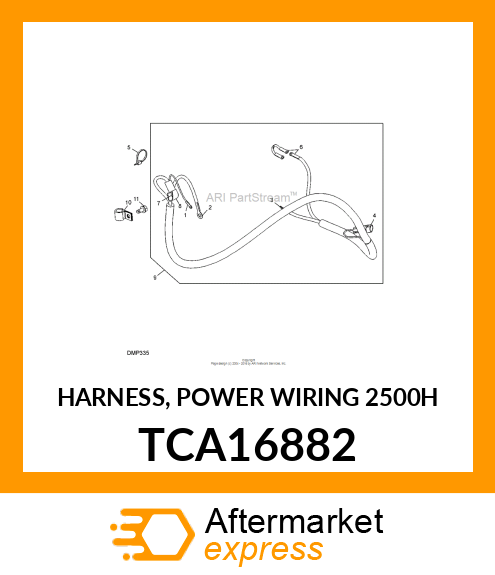 HARNESS, POWER WIRING 2500H TCA16882