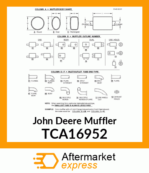 MUFFLER, EXHAUST TCA16952