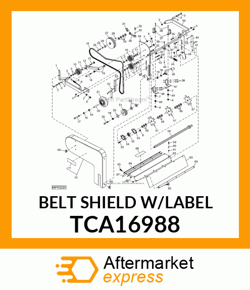 BELT SHIELD W/LABEL TCA16988