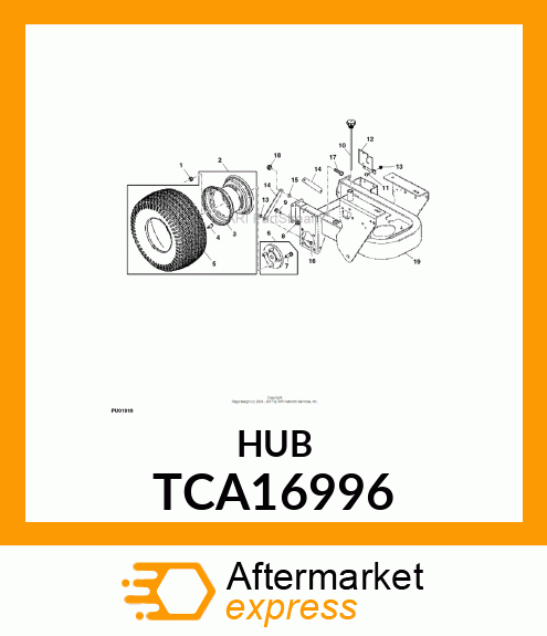 HUB ASSEMBLY TCA16996