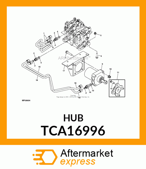 HUB ASSEMBLY TCA16996