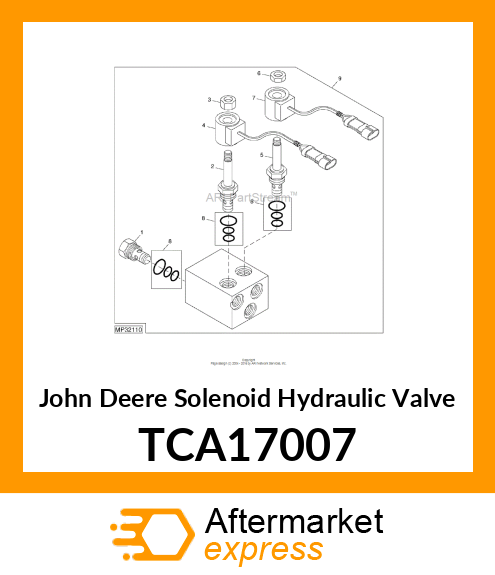 VALVE, IMPLEMENT LIFT TCA17007