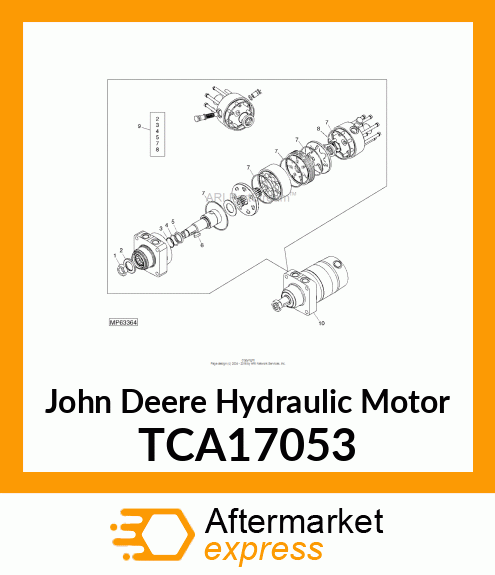 MOTOR, REAR DRIVE (405CC) TCA17053