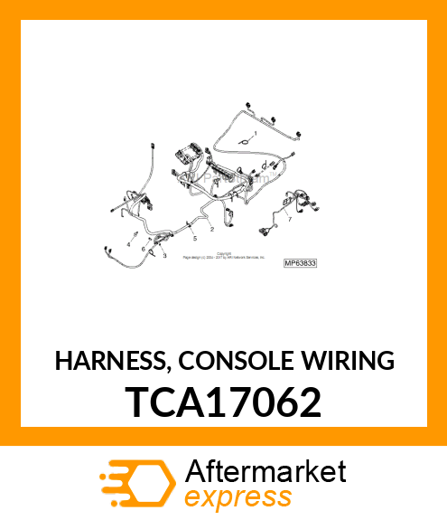 HARNESS, CONSOLE WIRING TCA17062
