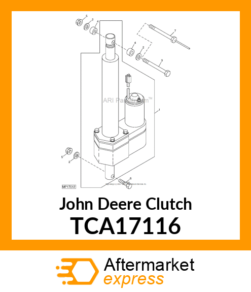 CLUTCH, ACTUATOR (KEYWAY) TCA17116