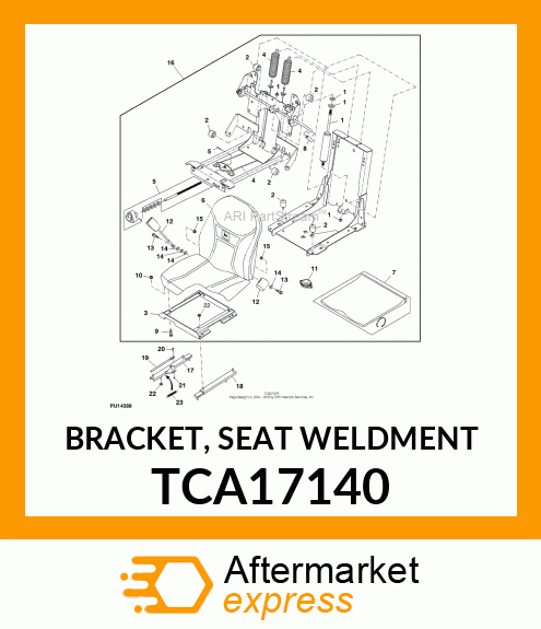 BRACKET, SEAT WELDMENT TCA17140