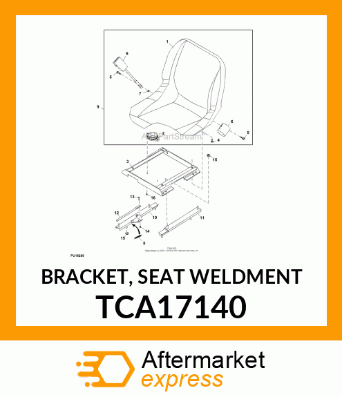 BRACKET, SEAT WELDMENT TCA17140