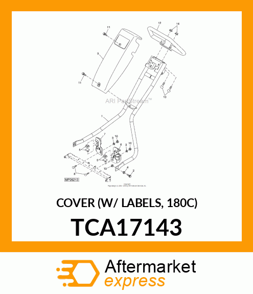COVER (W/ LABELS, 180C) TCA17143