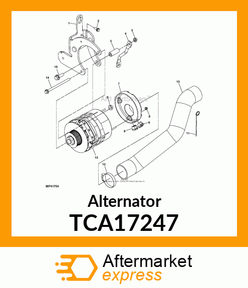 ALTERNATOR, 48V TCA17247