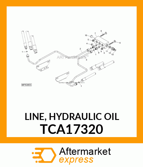 LINE, HYDRAULIC OIL TCA17320