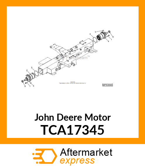 MOTOR, FRONT RH WHEEL (280CC) (RH) TCA17345