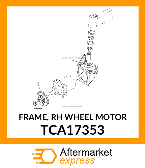 FRAME, RH WHEEL MOTOR TCA17353