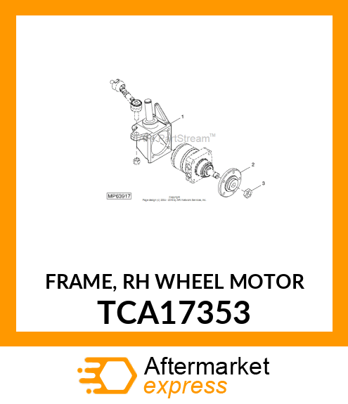 FRAME, RH WHEEL MOTOR TCA17353