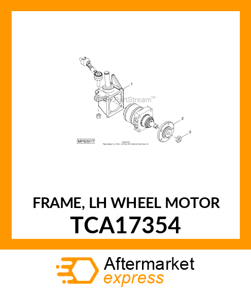 FRAME, LH WHEEL MOTOR TCA17354