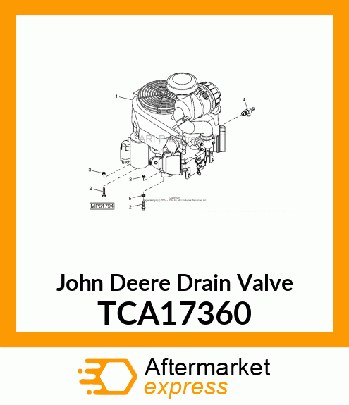 FITTING, OIL DRAIN TCA17360